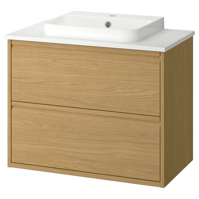 ÄNGSJÖN / BACKSJÖN Mueble de lavabo con cajones/lavabo